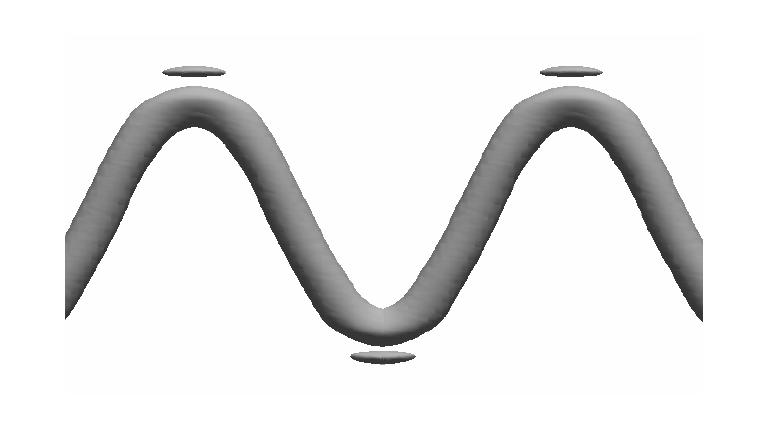 Radiation from a sinusoidal wave cosmic string